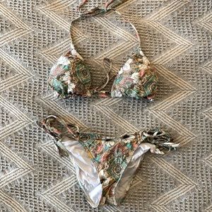 Roxy multicolored Two Piece Bikini Bathing suit